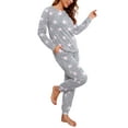 thumbnail image 3 of MINTREUS Womens Pajama Set Long Sleeve Sleepwear Nightwear Soft Pjs Lounge Sets With Pockets, 3 of 6