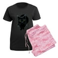 thumbnail image 5 of CafePress - Black Cat Women's Dark Pajamas - Women's Short Sleeve Print T-Shirt and Pants Dark Cotton Pajama Set, 5 of 7