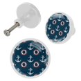 thumbnail image 2 of 4 Pcs Anchor Knobs for Kitchen Cabinet Cupboard Dresser Bookcase Drawer Pulls Handles Round Home Decor, 2 of 5