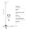 thumbnail image 2 of Rgb Corner Floor Lamp Dimmable Floor Lamp For Living Room Bedroom LED Corner Lamp (Remote & App), 2 of 10