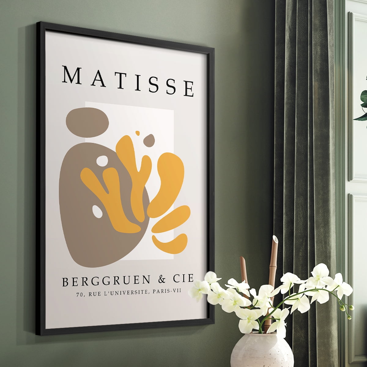 Matisse CXL Framed Print in Black Solid Wood 8 x 10 Framed Print