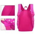 thumbnail image 4 of Children Kids 3 Pieces Dots Lightweight Nylon Backpack Schoolbag Set(Rosy), 4 of 10