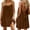 Coffee, variant on Women's Summer Casual Sleeveless Sling Backless Sleep Dress, Solid Round-Neck Nightgown