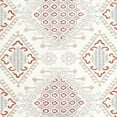 thumbnail image 6 of SAFAVIEH Micro-Loop Jolene Geometric Wool Area Rug, Ivory/Red, 8' x 10', 6 of 7