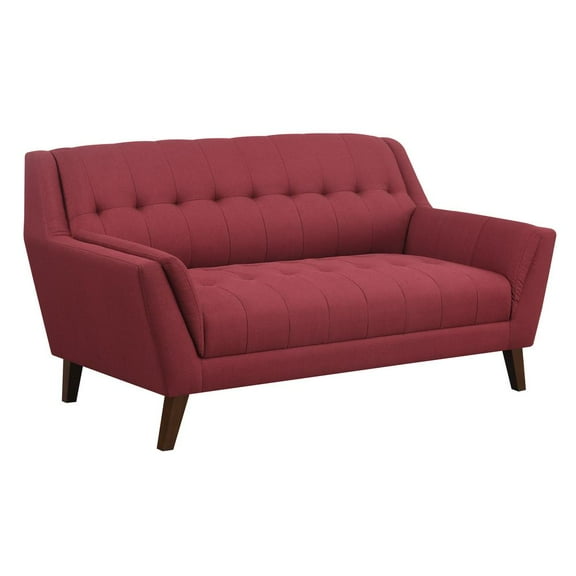 Wallace & Bay Browning Loveseat, Brick Red