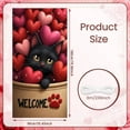 thumbnail image 2 of Heart-shaped Love Banner Puppy Pattern Heart Display Red Pink Rose Decor Romantic Backdrop for Valentine's Day Wedding Pet Party, 2 of 9