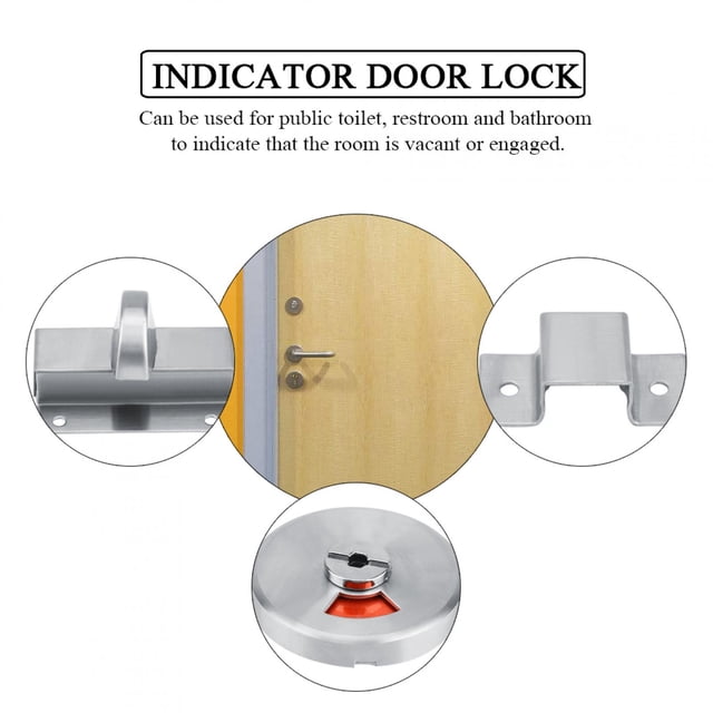 Toilet Door Indicator Lock,Bathroom Restroom Toilet Privacy Privacy Door Indicator Lock Indicator Door Lock Custom Engineered