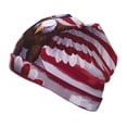 thumbnail image 2 of Rateoe USA Eagle with Spread Wings Kids Beanie Warm Knit Beanie Hats Boys Girls Winter Hat Soft Slouchy Hats for Kids, 2 of 7