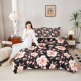 thumbnail image 4 of Feelyou Vintage Western Floral Queen Comforter Set, Rustic Farmhouse Bedding Sets, Teen Child Kid Adult Reversible Bedding Comforter Set, Ultra Soft Home Decor, 3pcs, 4 of 8