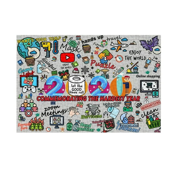 Partheme Novelty Toys 3 Counts Kid 1000 Piece Christmas 2021 Paper Puzzle Adult Children Toys Family Gift As show