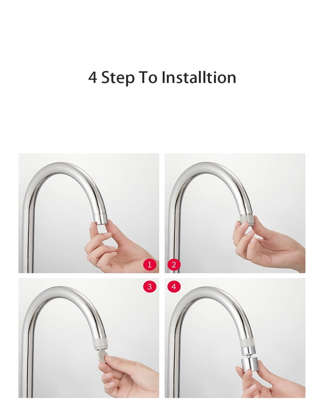 Faucet Aerator,Kitchen Faucet Nozzle Bubbler Water Tap Aerator 360-Degree Rotation Water Saving Filter Large Angle Dual Function Bubbler ,Water Saving