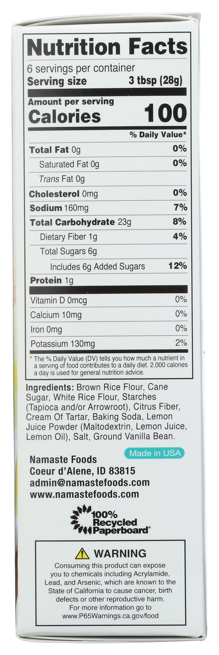 Gluten Free Lemon Scone Mix, 8oz