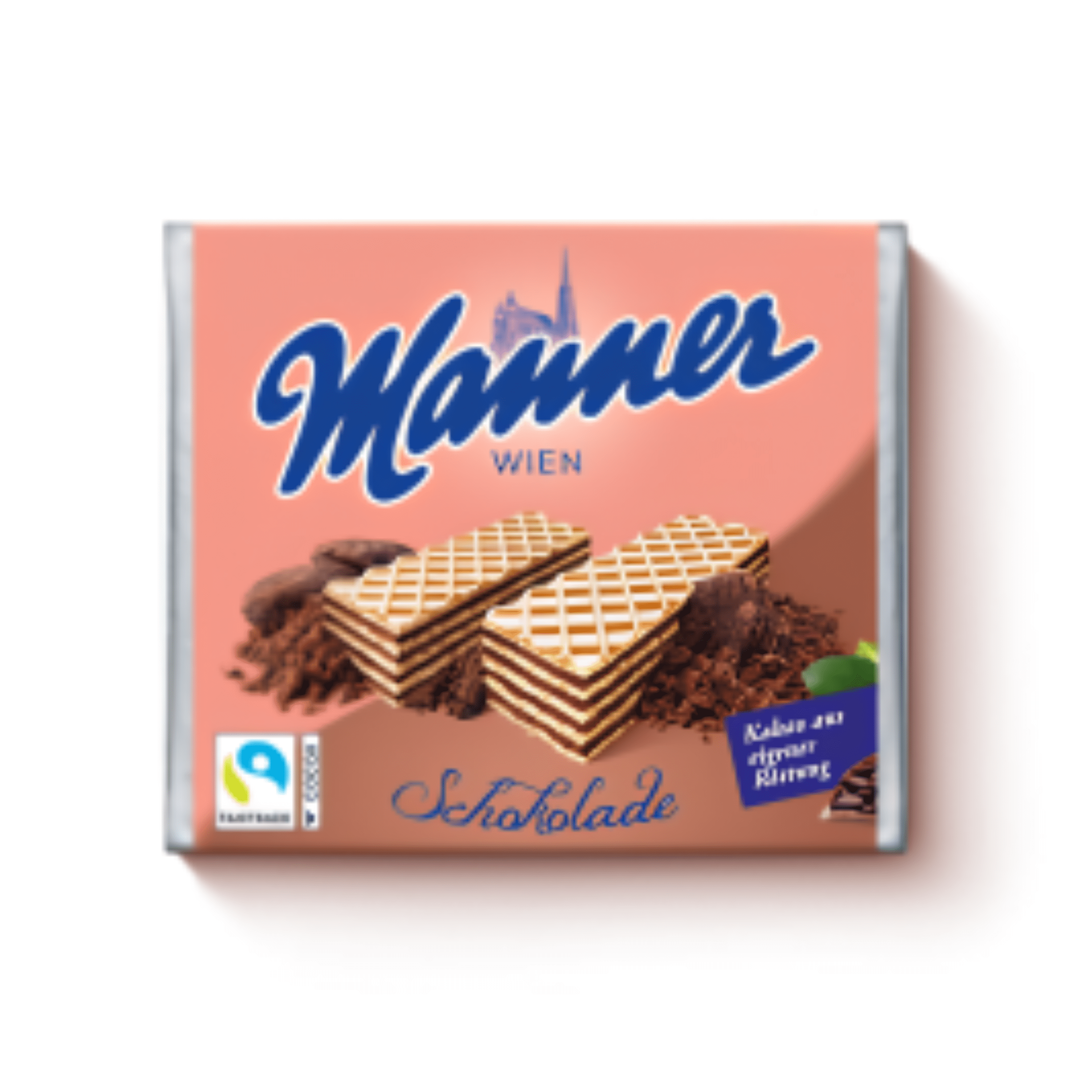 Manner Chocolate Cream Wafer Cookies, Pouch Pack, 75 G