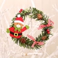 thumbnail image 2 of Corona Navideña Coronas De Mimbre Para Puertas Pequeño Papá Noel Ventana Pared Puerta Hogar Decoraciones Colgantes Para Las Fiestas, 2 of 4