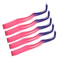 thumbnail image 1 of Highlights Postiche, Longue 10 Pcs Postiche Colorée Droite à la Mode pour Filles pour Événements Cosplay Rose Violet, 1 of 8