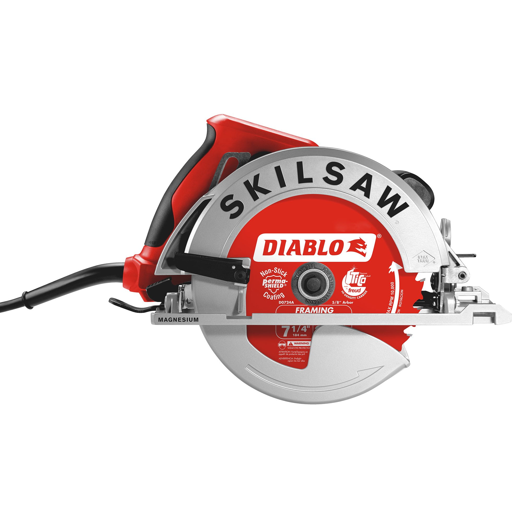 Skilsaw Diablo 71/4" Dual Field Magnesium Sidewinder Woodcutting Circular Saw
