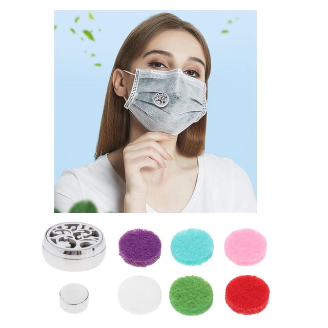 Clip Difusor de Aceite Esencial Baoblaze 10mm Medallón con Almohadillas Aromaterapia