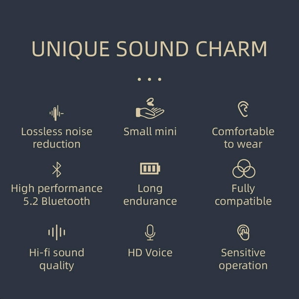 Audífonos colgantes impermeables inalámbricos compatibles con Bluetooth (rojo)