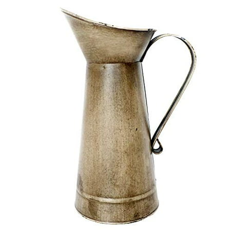 White Milk Jug - Barnyard Designs Decorative Antique Gold Watering Milk Jug Vase Rustic Vintage Primitive Farmhouse Country Home Decor 11