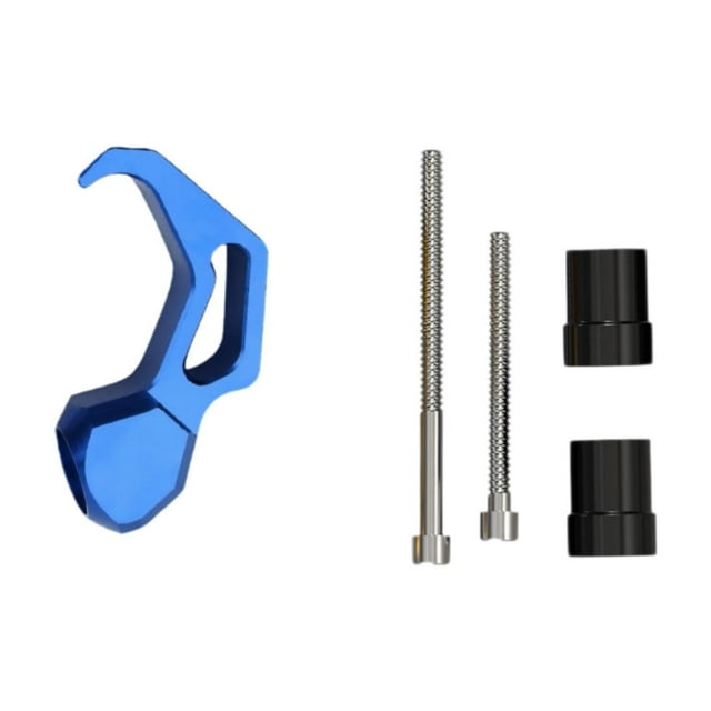 Gancho para manillar de motocicleta, almacenamiento, accesorios para motocicleta, reemplazable, universal Azul