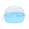 thumbnail image 1 of Methold Reemplazo de jaula portátil para ratón, reutilizable, lavable, Color sólido, tapa transparente, viaje, mascota, porta ratones, Aseo de mascotas Azul, 1 of 6