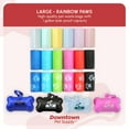 thumbnail image 6 of Downtown Pet Supply Dog Poop Bags with Dispenser, Rainbow Paw Print 500 ct, 6 of 9
