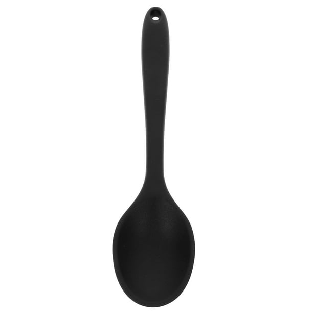 Cuchara de silicona para cocinar, cuchara con mango liso, cuchara mezcladora, cuchara agitadora para Cocina