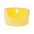 thumbnail image 4 of Cat Litter Box for Small and Large Cats Durable Pet Supplies Non-Stick Open Top Yellow, 4 of 9