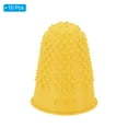 thumbnail image 3 of Protecciones de dedo de goma Uxcell, cubiertas de silicona para el pulgar, 10 unidades, tamaño grande, color amarillo, 3 of 5