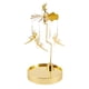 thumbnail image 1 of Candelabro giratorio dorado, porta velas votivas, bandeja de almacenamiento, candelabro para 19cm, 1 of 9