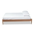 thumbnail image 2 of Baxton Studio Cielle French Bohemian Ash Walnut Finished Wood Queen Size Platform Bed Frame, 2 of 7