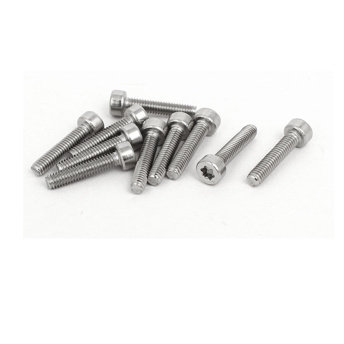 M2.5x12mm T8 Torx Drive 304 Stainless Steel Torx Socket Head Cap Screw
