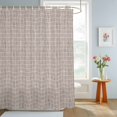 thumbnail image 4 of Taupe Plaid Shower Curtains for Bathroom, Farmhouse Buffalo Checkered Gingham Waterproof Fabric Shower Curtain, Decorative Bathroom Curtain for Bathtub, 72"x84", No Hooks Included, 4 of 9