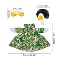 thumbnail image 3 of Ohmyroo Hawaiian Style Shirt and Wig Set For Porch Goose Decor Costumes, 3 of 9