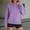 Purple, variant on Women's Casual Solid Color Hooded Sweatshirt With Pocket Comfortable Pullover Fleece Hoodie For Everyday Wear Fall Clothes