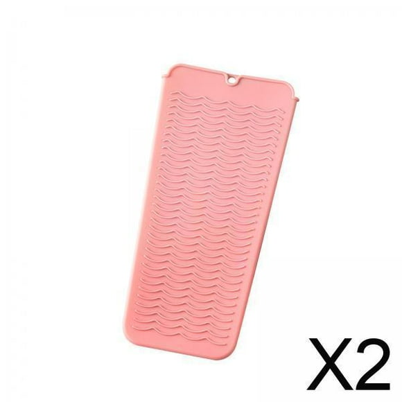 2 Fundas De Silicona Resistentes Al Calor Para Rizador De Pelo, Plancha De Pelo, Color Rosa