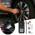 thumbnail image 1 of Oliegs Heated Blanket 2 In 1 Jump & Air Compressor 12V Portable Tire With Digital Pressure Gauge Emergency Jump Power Bank With LED Light For Cars Bicycles Inflatables Chocolate, 1 of 5
