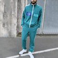 thumbnail image 2 of LILELIS Squid Game Adult Unisex Player Tracksuit Long Sleeve Outwear and Sweatpant 8-Mint Green S, 2 of 8