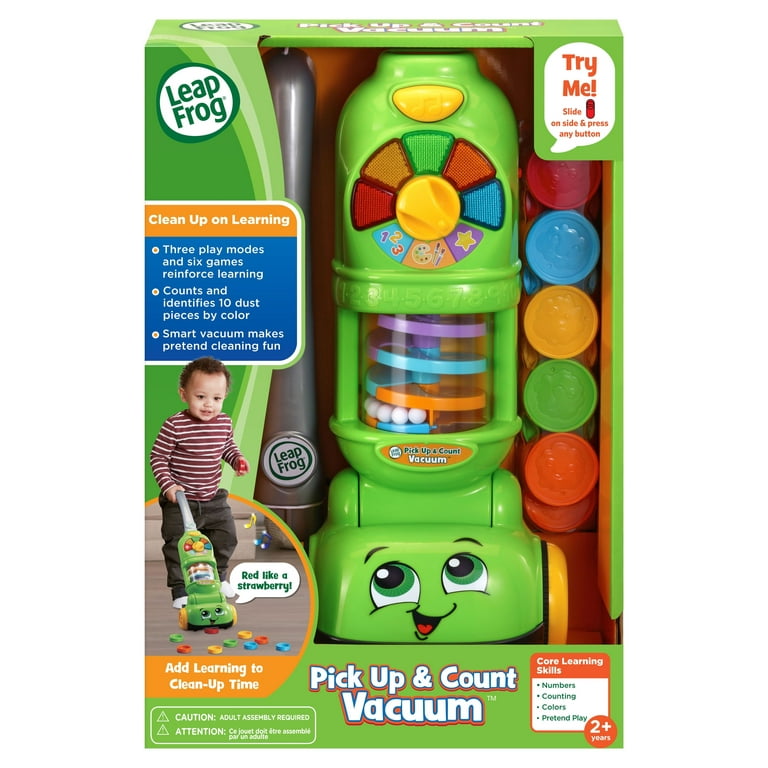 LeapFrog Toddler Vacuum, Pick Up Count Toy with 10 Colorful Play
