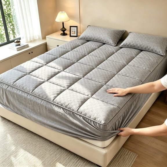 Thin mattress topper, soft and lightweight thin mattress for summer, available in various sizes