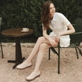 thumbnail image 6 of Ecetana Sneakers for Women Suede Low-Top Shoes Casual Lace-Up Walking Shoes with Non-Slip, 6 of 7