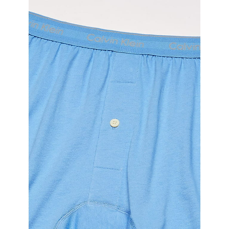 Calvin Klein Men's Cotton Classics Knit Boxer -3 Pack, Blue