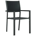 thumbnail image 2 of vidaXL 5 Piece Garden Dining Set Black, 2 of 5