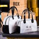 thumbnail image 3 of Multifunction Portable PU Leather Mesh Cloth Waterproof Cosmetic Bag for Women, 3 of 4