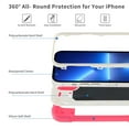 thumbnail image 2 of 3 Layers Multi-Functional Rugged Case Compatible with iPhone 13 Mini 5.4 inch,Hard PC+Soft TPU Shockproof Kickstand Full body Protetion with Hand Ring Len Protection, Blue, 2 of 6
