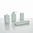 thumbnail image 2 of iDesign, Bathroom Counter Plastic 4-Piece Organizer Set, Mint Green, 2 of 7