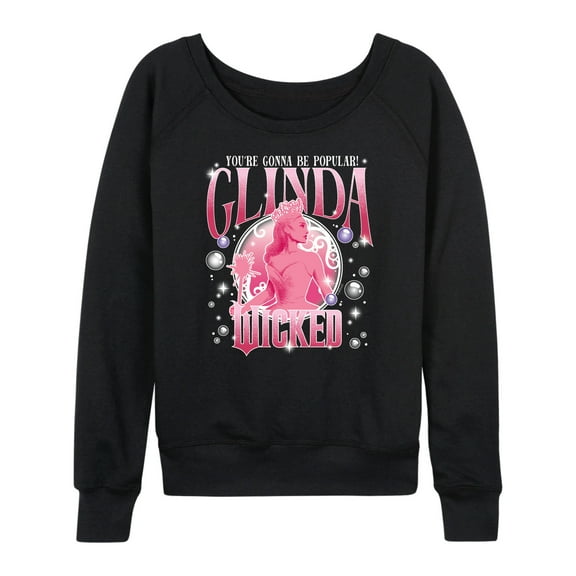 Wicked - Glinda You're Gonna Be Popular - Women's French Terry Pullover Sweatshirt