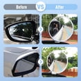 thumbnail image 3 of White M Car Assisted Reversing Rearview Mirror Reflective Wide Angle Large Field Of View Blind Point Stainless Steel Side View Mirror Plastic Material White M, 3 of 6