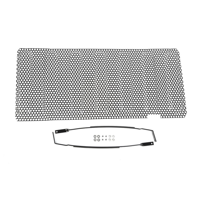 Fits 2007-2018 Jeep Wrangler JK Rugged Ridge Grille Insert 11401.32 Overlay; Mesh; Without Emblem Cutout; Painted; Black