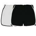 thumbnail image 6 of Diufon 2pc Sweatshorts for Women Summer Elastic High Waist Yoga Shorts Casual Color Block Shorts, 6 of 6